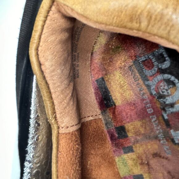 Born Sur Leopard Print Sneakers Women’s 9M Brown Leather Lace‑Up Low Top - Picture 5 of 13